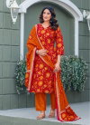 Maroon Colour Cotton Blend With Print Kurti With Pant Dupatta Suppliers In India Aaradhna 2029